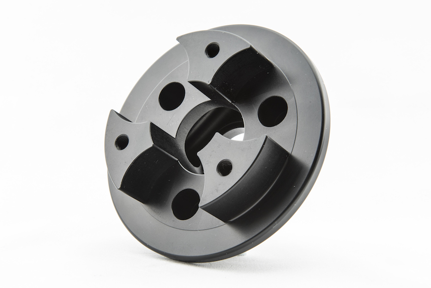 Precision laser engraved encoder ring with degree markings